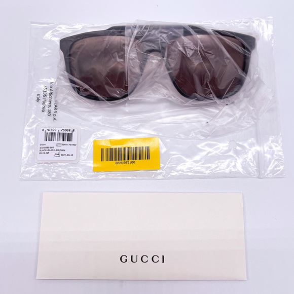 NEW GUCCI GG1039S 003 BLACK RED SUNGLASSES GUCCI - Picture 13 of 14